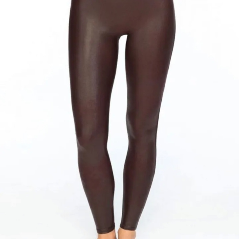 Spanx size M faux leather leggings